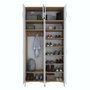 Hanah Home Soporte de Entrada EA161 - 4668 Nogal y Blanco